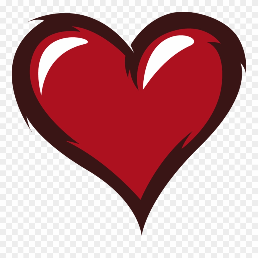 Heart White Background - Heart Red Clipart