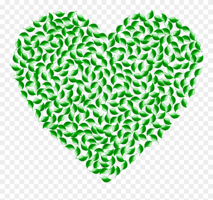 Big Image - Green Heart Clip Art - Png Download