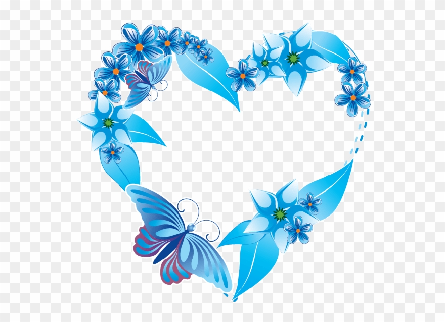 Blue Wedding Frame Png Clipart