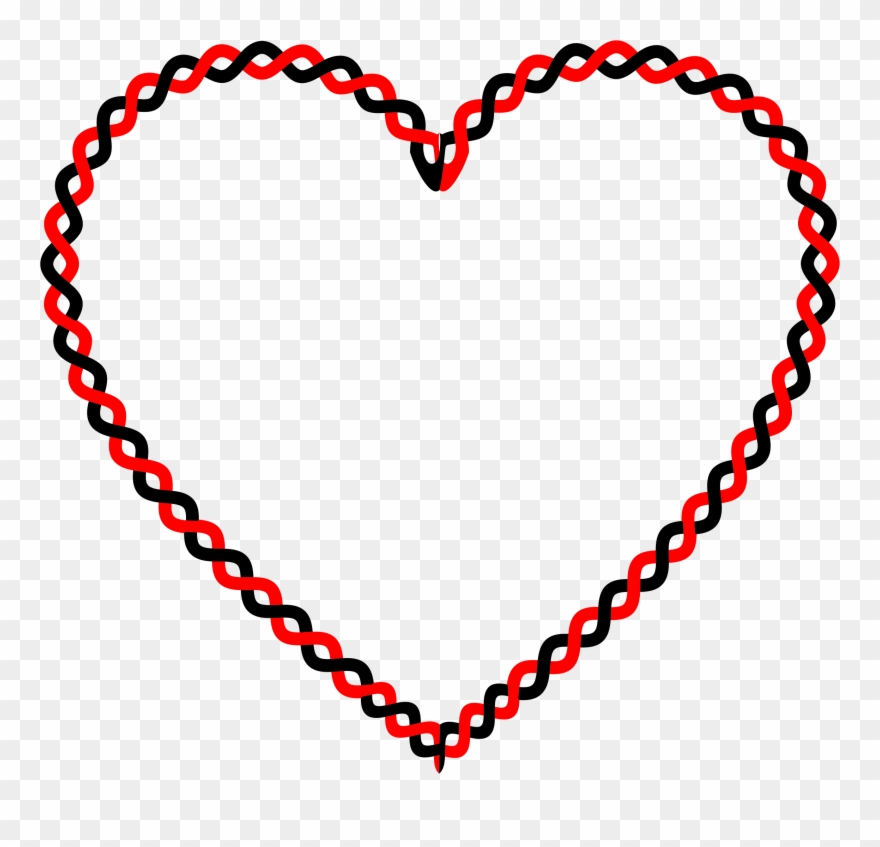 Intertwined Heart - Strawberry Heart Transparent Clipart
