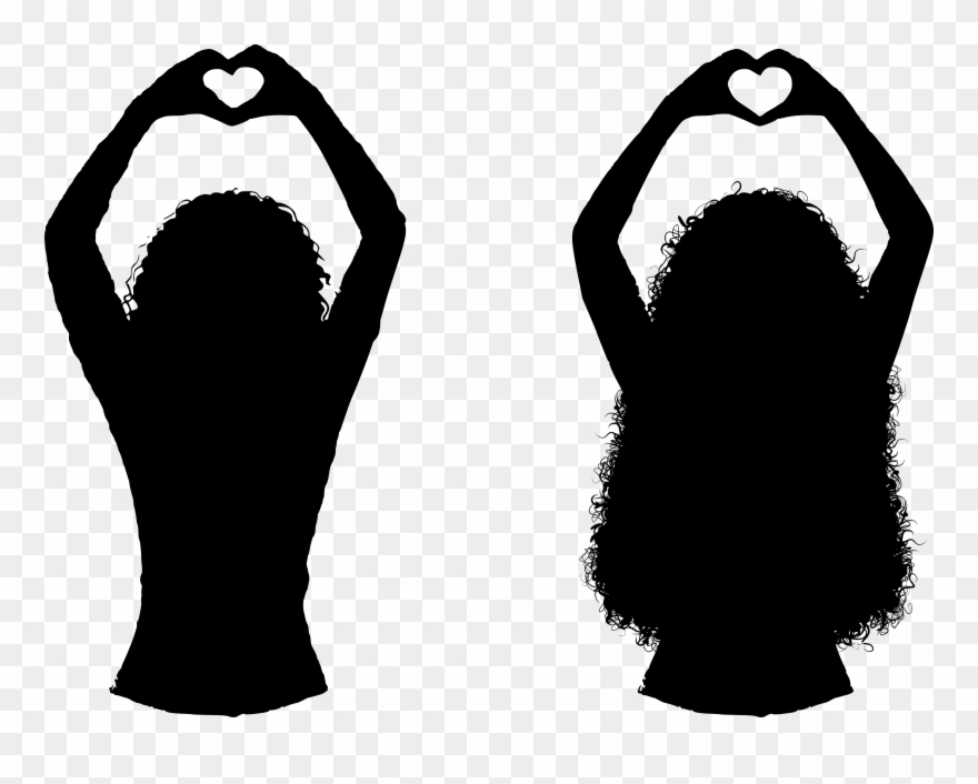 Big Image - Hands Silhouette Clip Art - Png Download