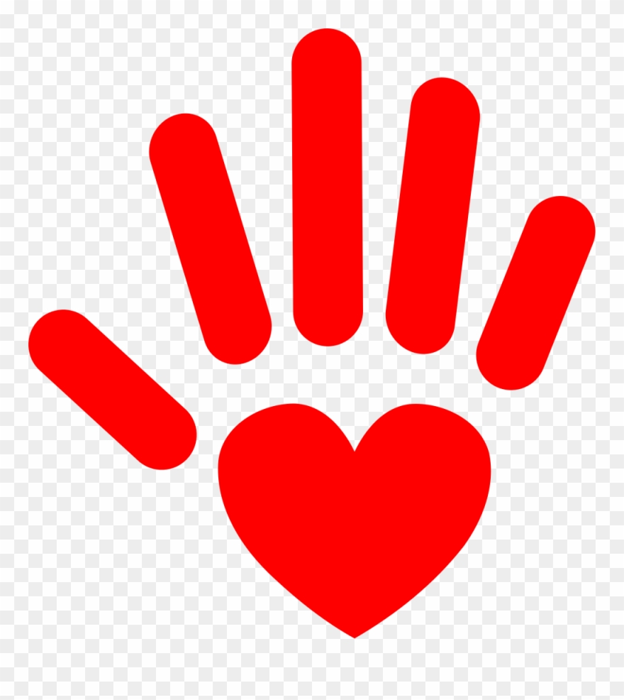 Heart Hand Nevit - Hand Heart Clipart Png Transparent Png