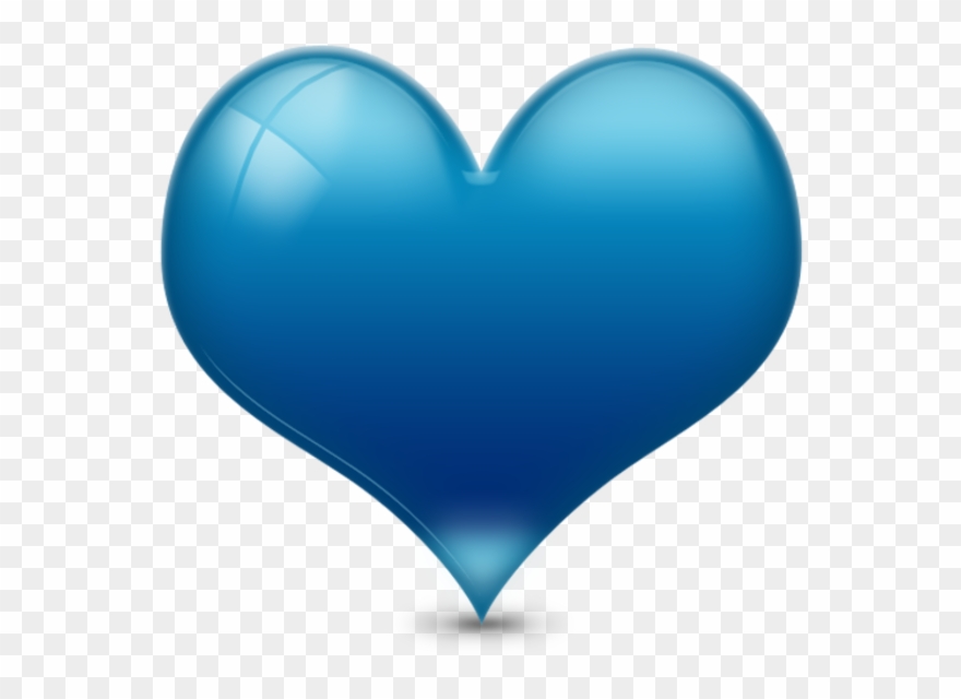 Blue Heart Png Transparent Clipart