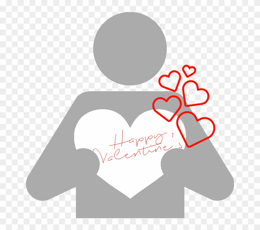 Happy Valentines Loving Character - Video Framing Infographic Clipart