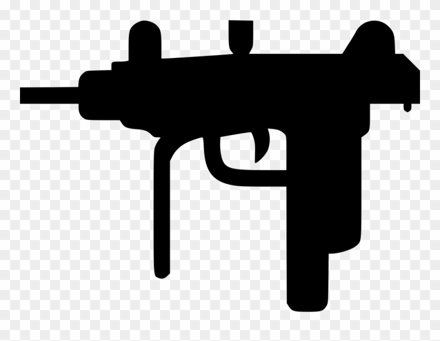 Png Royalty Free Gun Svg Png Icon - Uzi Clipart Transparent Png