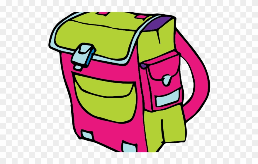 Homework Clipart Backpack - School Bag Clipart Png Transparent Png
