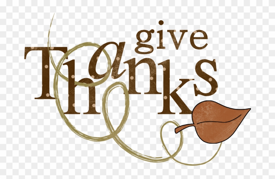 Thanks Giving Word Clipart - Png Download