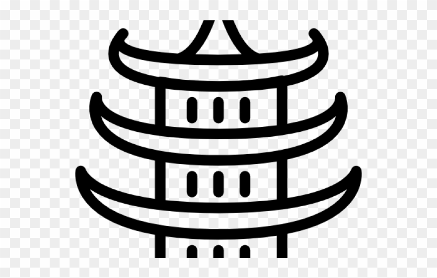 Taoist Temple Drawing Easy Clipart
