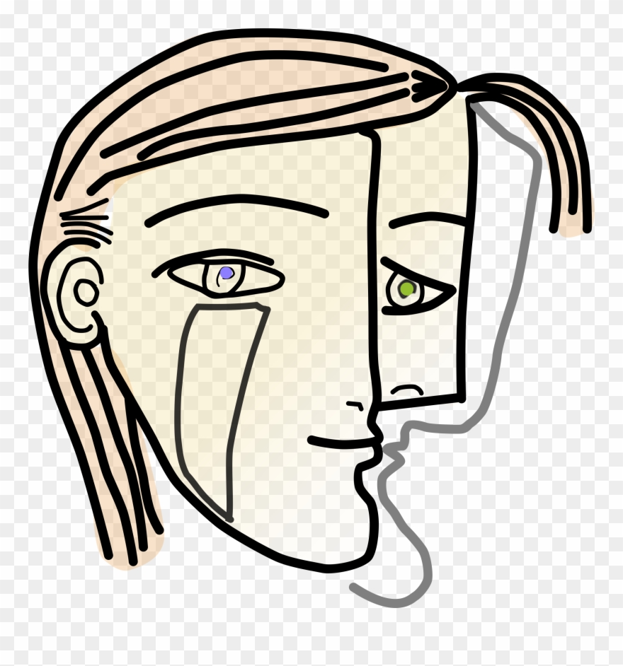 Clipart Cubist Woman Head Microsoft Office Clip Art - Cubism Clipart - Png Download