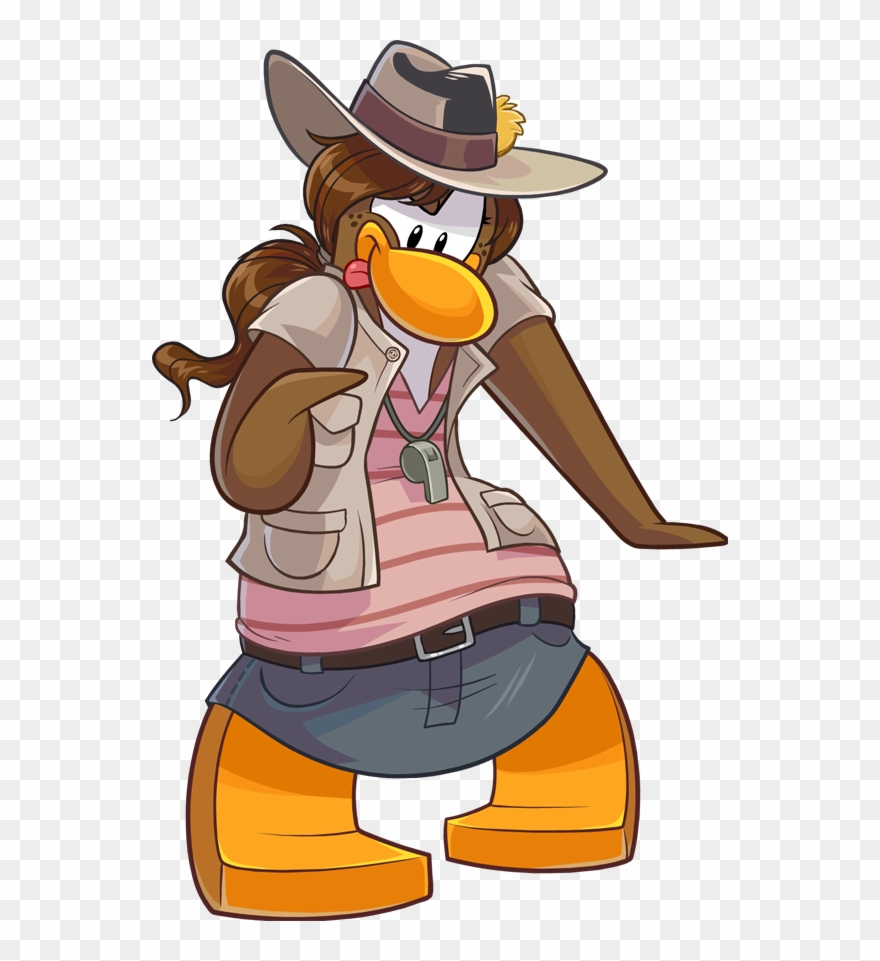 Club Penguin Clipart - Club Penguin Puffle Girl - Png Download