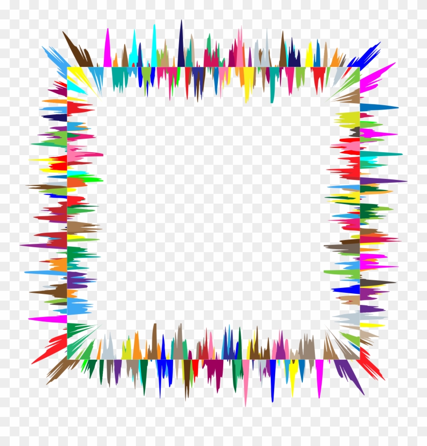 Clipart Prismatic Sound Wave Frame Png Microsoft Office - Wave Transparent Png
