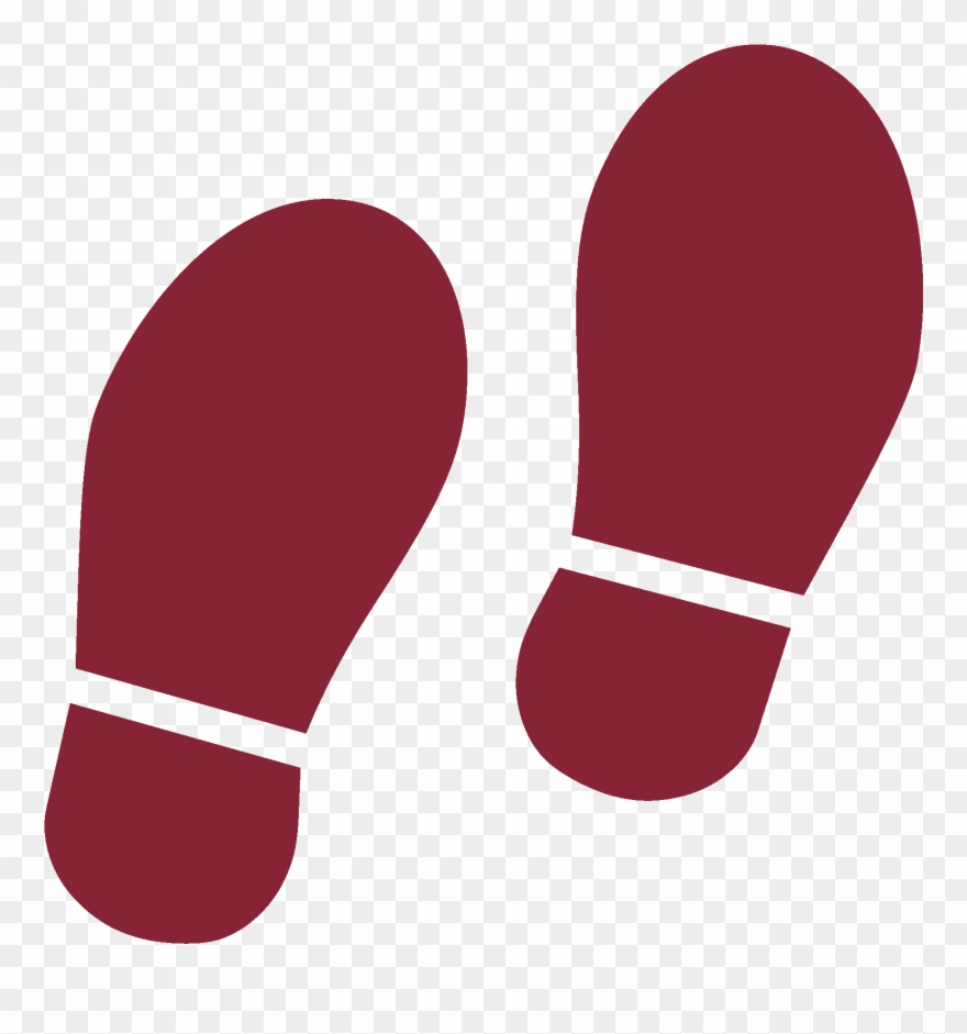 Shoe Prints Icon - Foot Step Png Clipart