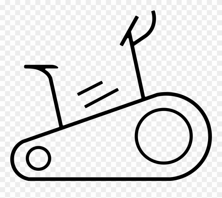Spin Bike - Drawing Clipart