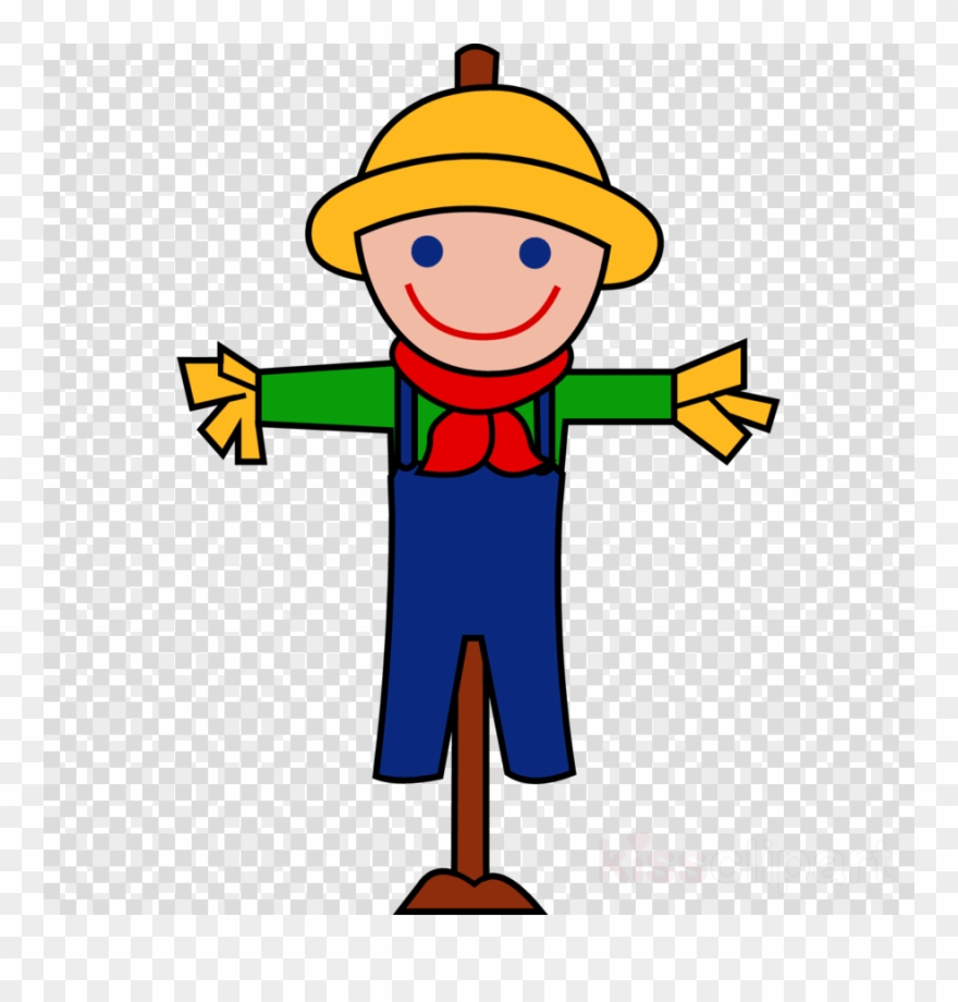 Cute Cartoon Scarecrow Clipart Clip Art-holidays Clip - Easy Scarecrow Clipart - Png Download