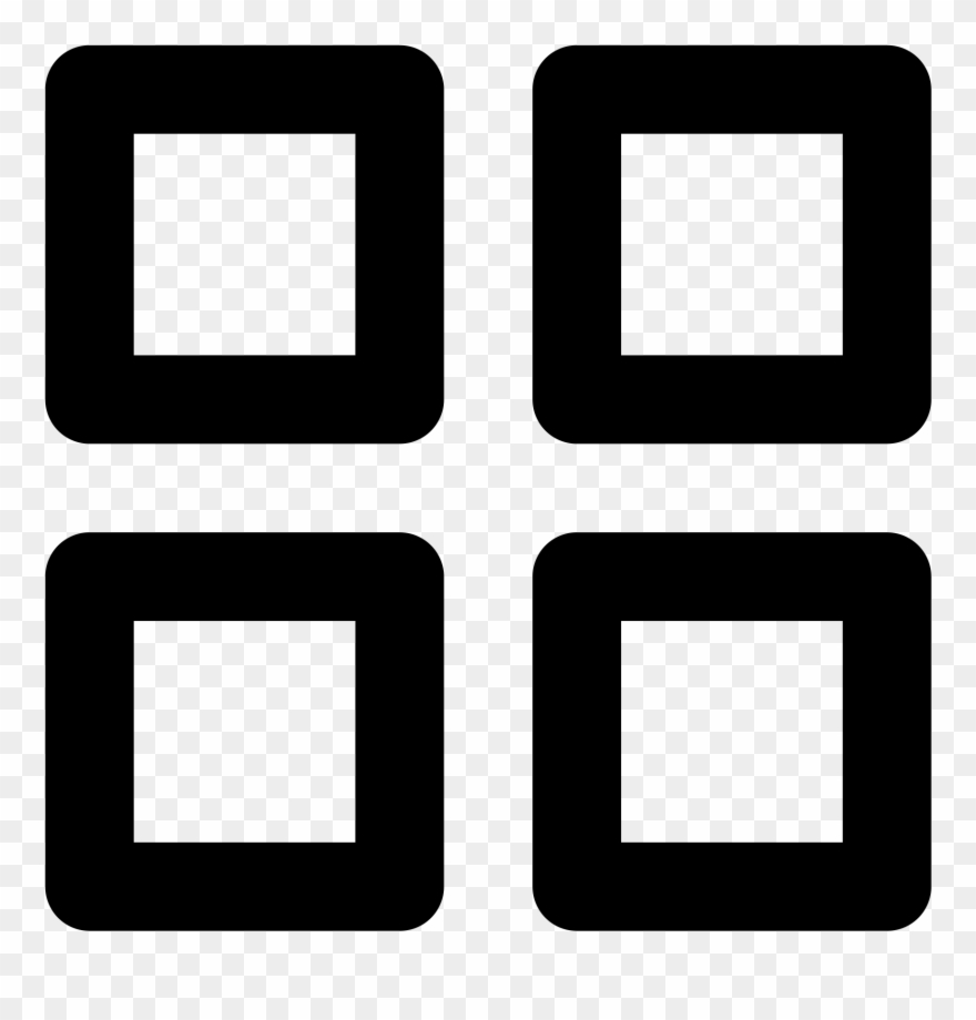Png File - Four Squares Icon Clipart