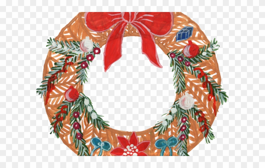 Decorate Clipart Wreath - Wreath - Png Download