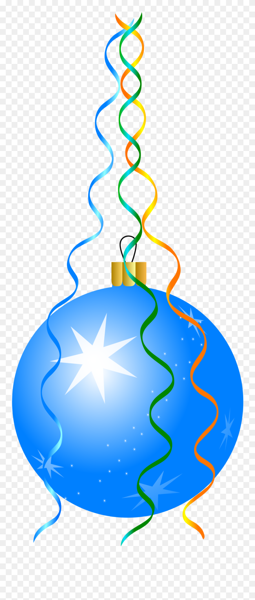 Christmas Vector Graphics,free - Blue Hanging Christmas Decorations Png Clipart