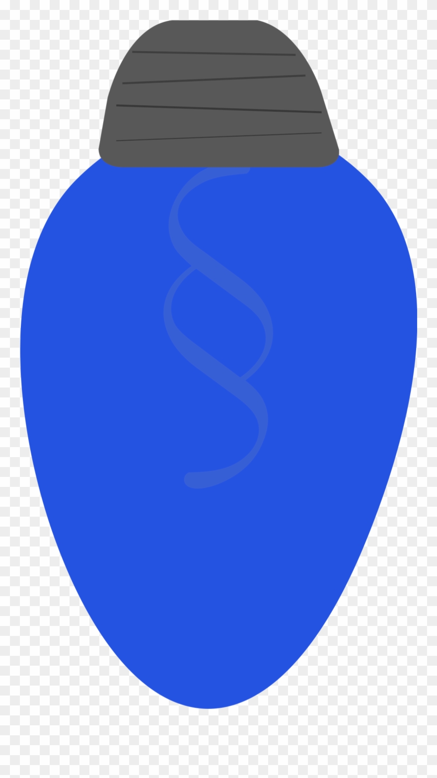 Blue Christmas Lights - Christmas Lights Individual Clipart - Png Download