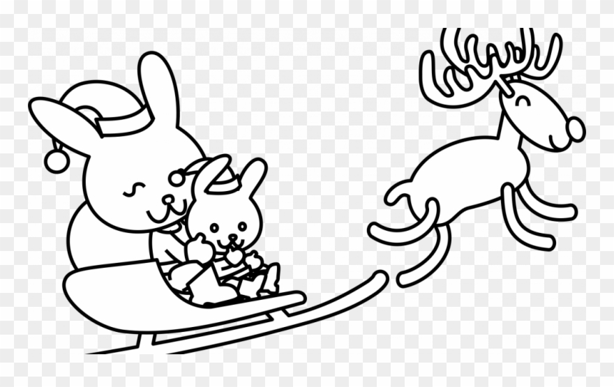 Xmas Coloring Book With Santa Claus Christmas Black - Papai Noel Para Colorir Clipart