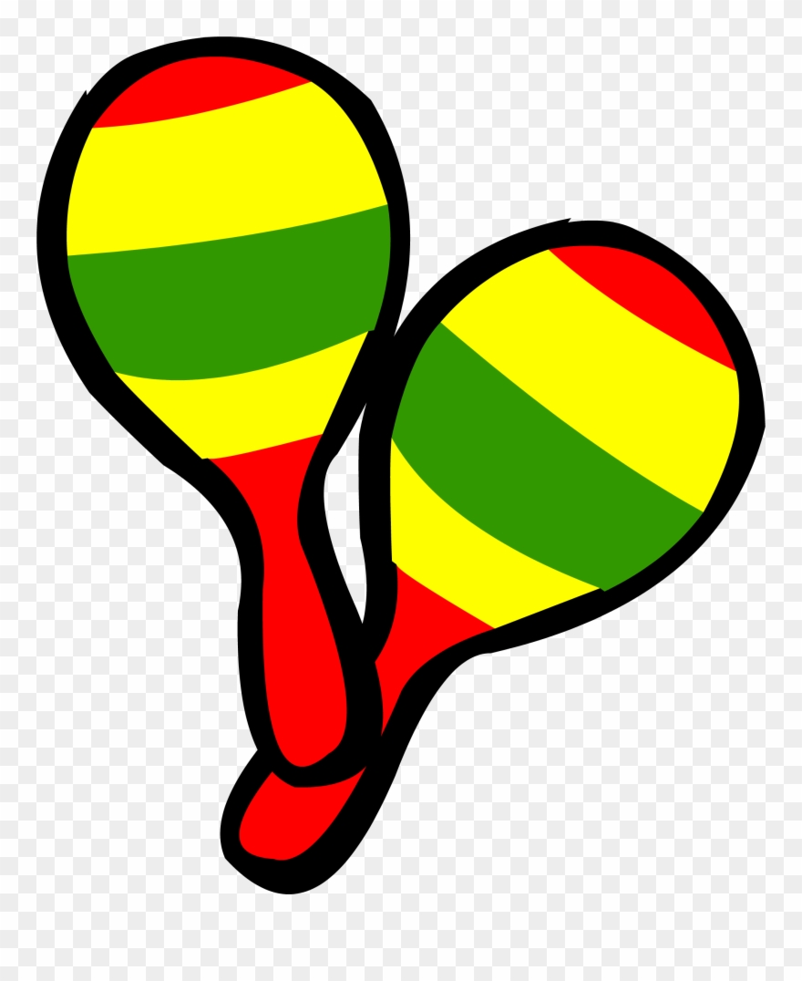 Festive Maracas Old Icon - Cartoon Maracas Transparent Background Clipart
