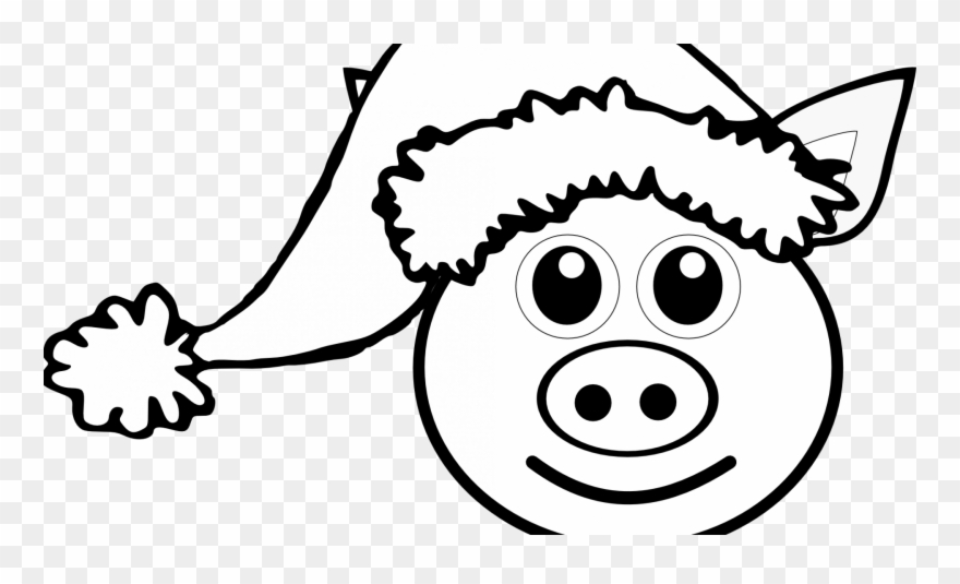 Australian Santa Coloring Page With Claus Christmas - Pig Christmas Coloring Pages Clipart