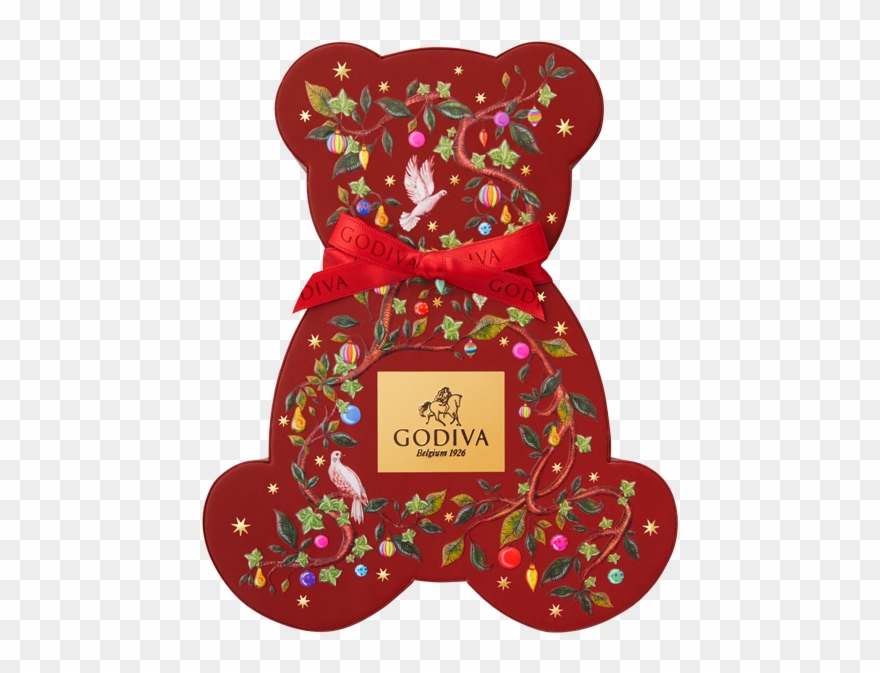 Christmas Chocolate Bear Box, 7 Pieces - Godiva Christmas 2018 Clipart