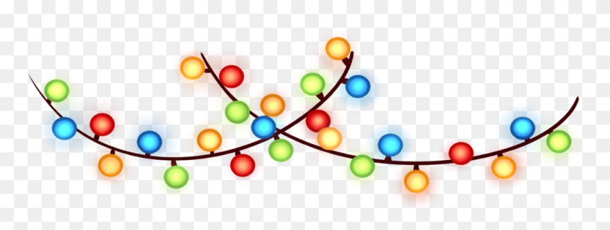 Christmas Lights - Transparent Background Christmas Lights Clipart - Png Download