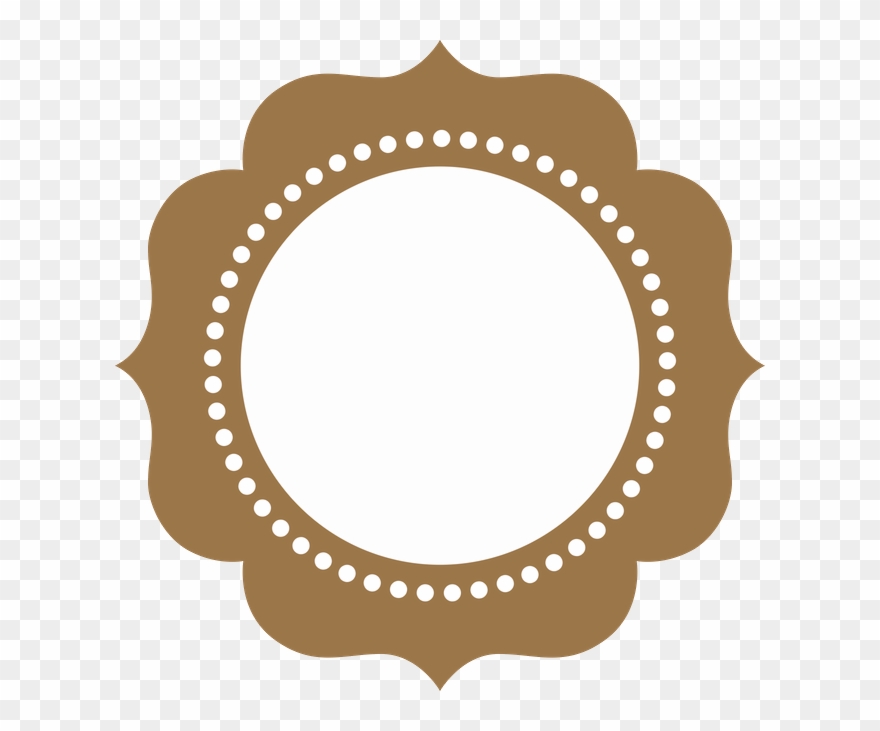 Frames Brindes - Formas Vintage Png Marrom Clipart