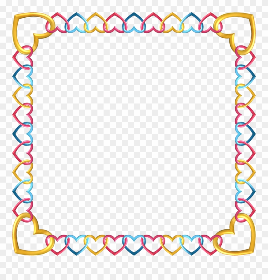 Square Frame Tropical 5 By Happyare - Number Page Border Clipart