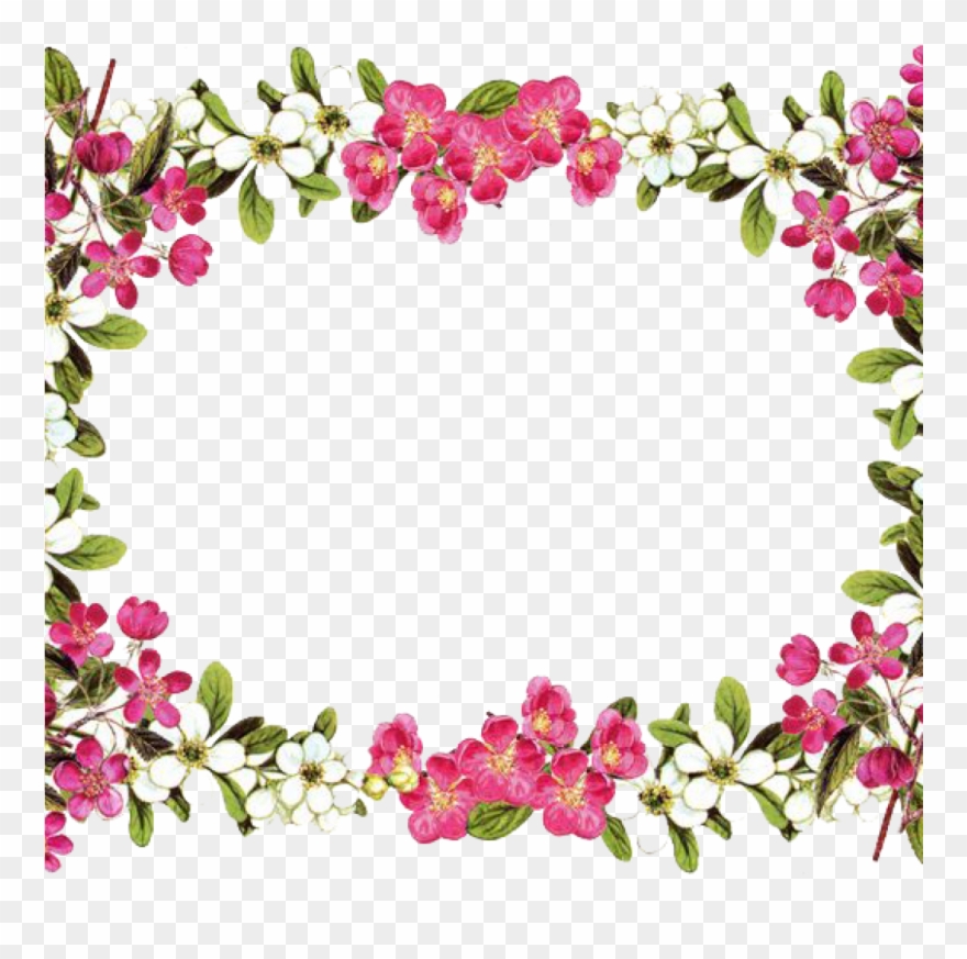 Free Flower Borders Svg Free Library Techflourish Collections - Flower Border Png Transparent Clipart