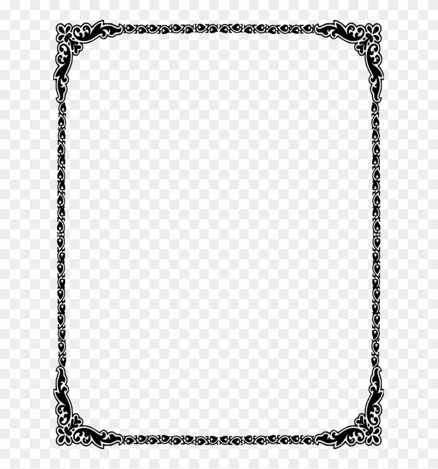 Dorable Wedding Invitation Borders Clip Art Motif - Invitation Card Border Png Transparent Png