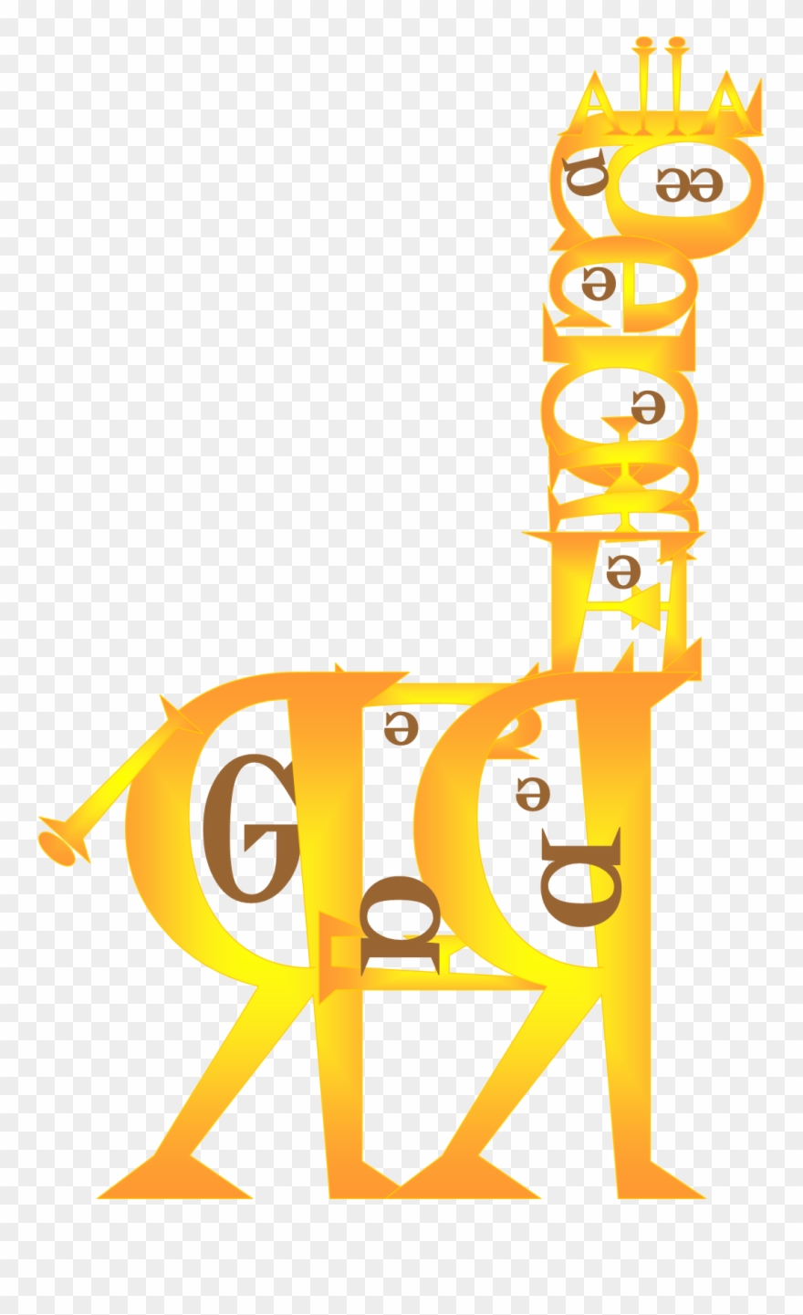 Category - - Animals Made Out Of Letters Fonts Clipart