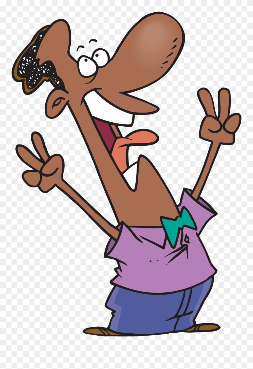 Cartoon Of Person Celebrating Clipart