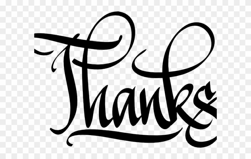 Calligraphy Thanks Clipart