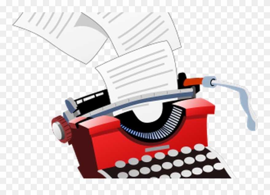 Red Typewriter Transparent Clipart