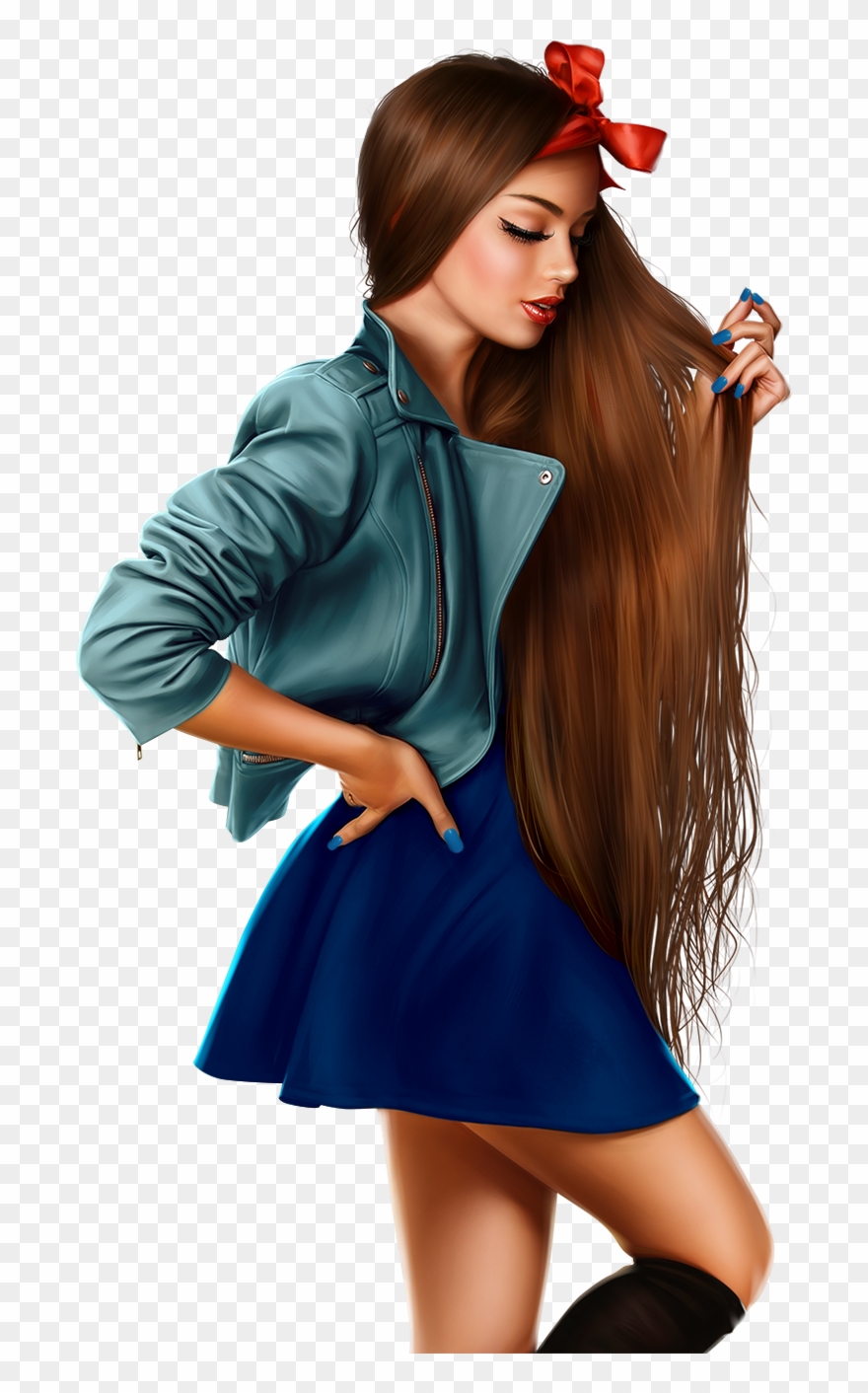 Tube, Clip Art, Beautiful Ladies, Illustrations - Drawing - Png Download