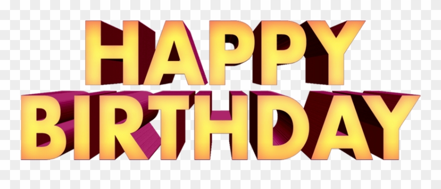 Happy Birthday Text Png Clipart