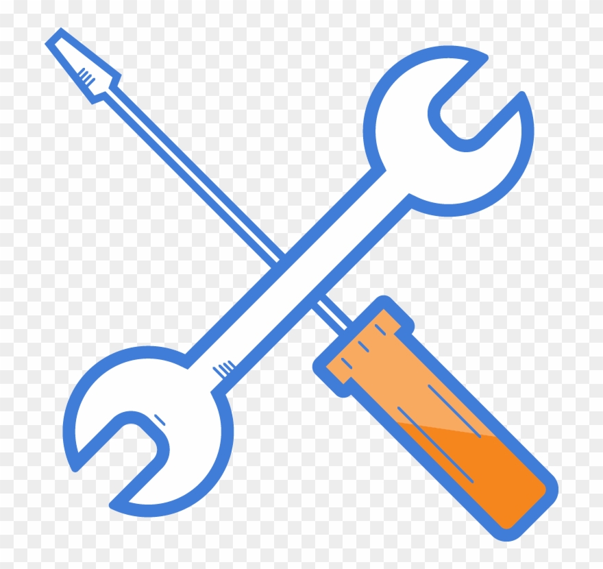 Ease Of Administration - Line Art Spanner Clipart