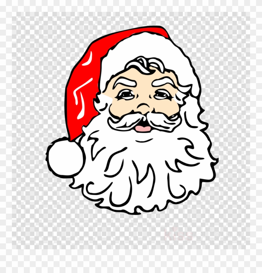 Download Santa Face Clip Art Clipart Santa Claus Clip - Santa Claus Head Drawing - Png Download