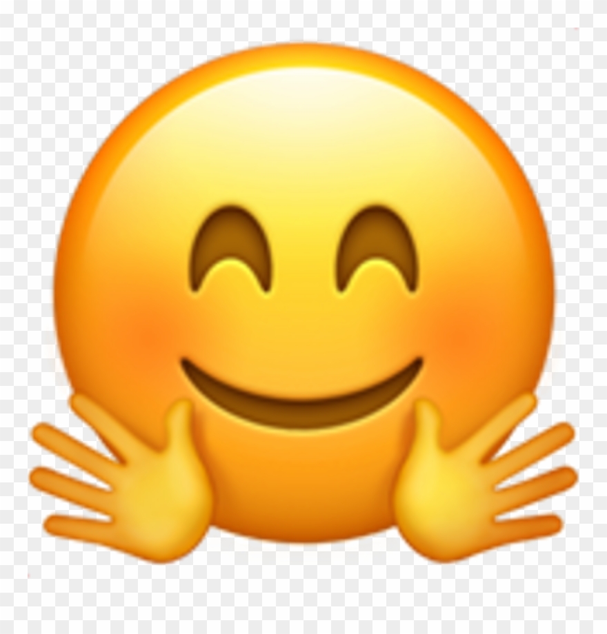Transparent Smiley Face Emoji Smiley Face Smile Fun - Smiling Hands Emoji Clipart