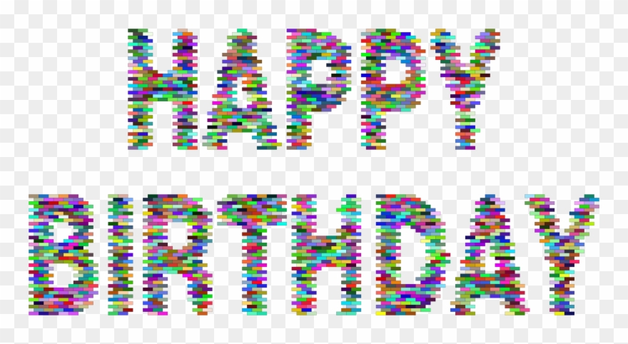 This Free Icons Png Design Of Prismatic Happy Birthday Clipart