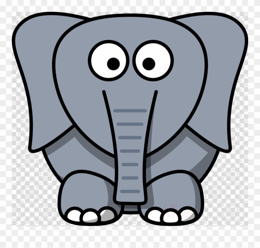 Cartoon Elephant Face Clipart Drawing Elephants Clip - Cartoon Elephant Face - Png Download