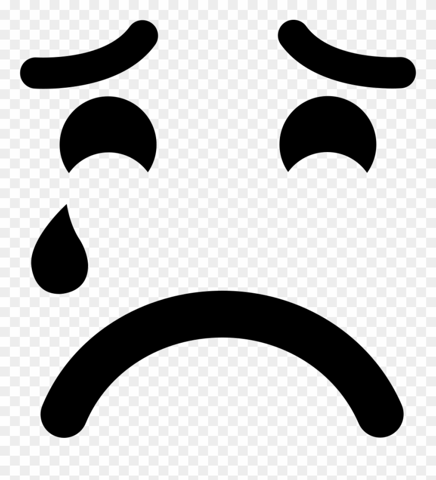 Sad Suffering Crying Emoticon Face Comments - Boca Triste Desenho Clipart