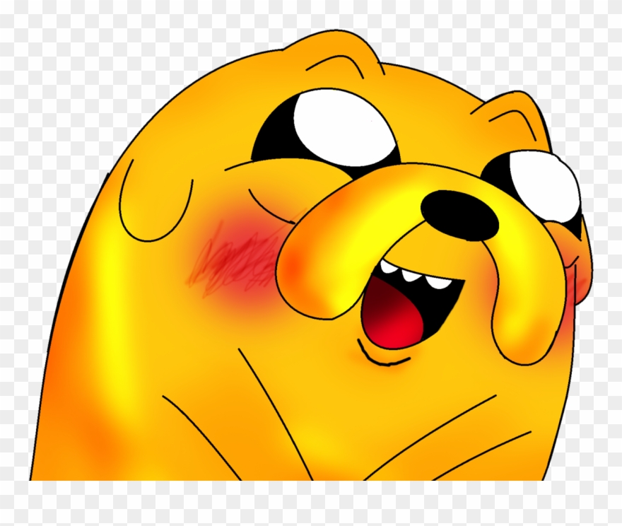 Thanks - - Jake Adventure Time Blushing Clipart