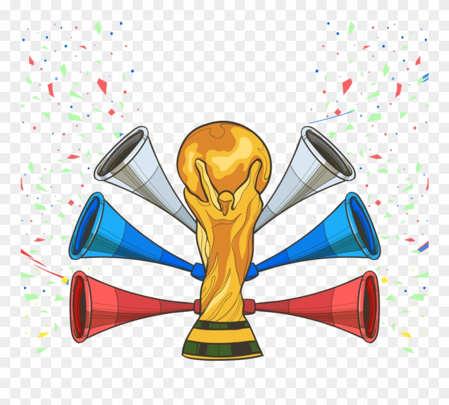 Soccer Elements Collection With Equipment Free Vector - 2018 World Cup Clipart