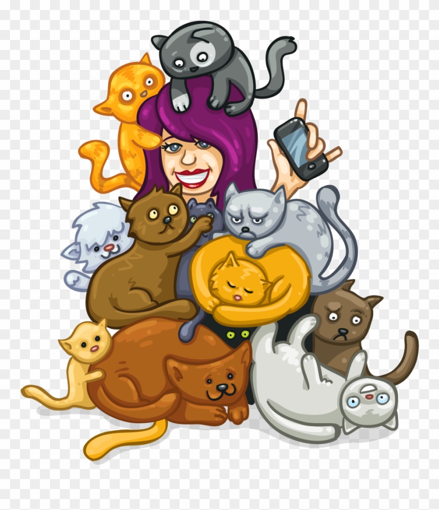 Crazy Cat Lady - Cat Clipart
