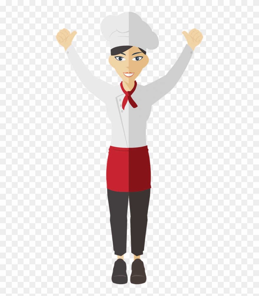 Cartoon,chef,comic,comic - Girl Chef Clipart Png Transparent Png
