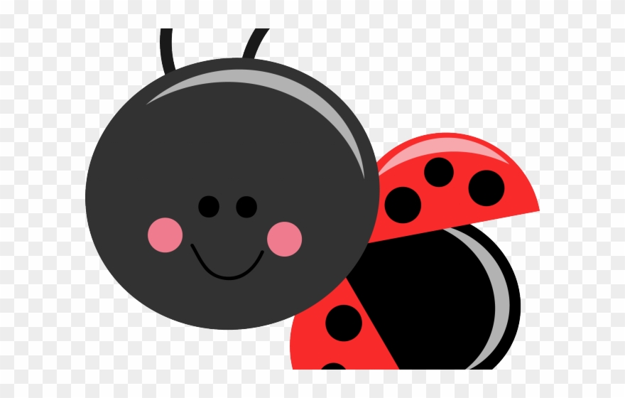 Lady Beetle Clipart Face - Cute Lady Bug Clip Art - Png Download