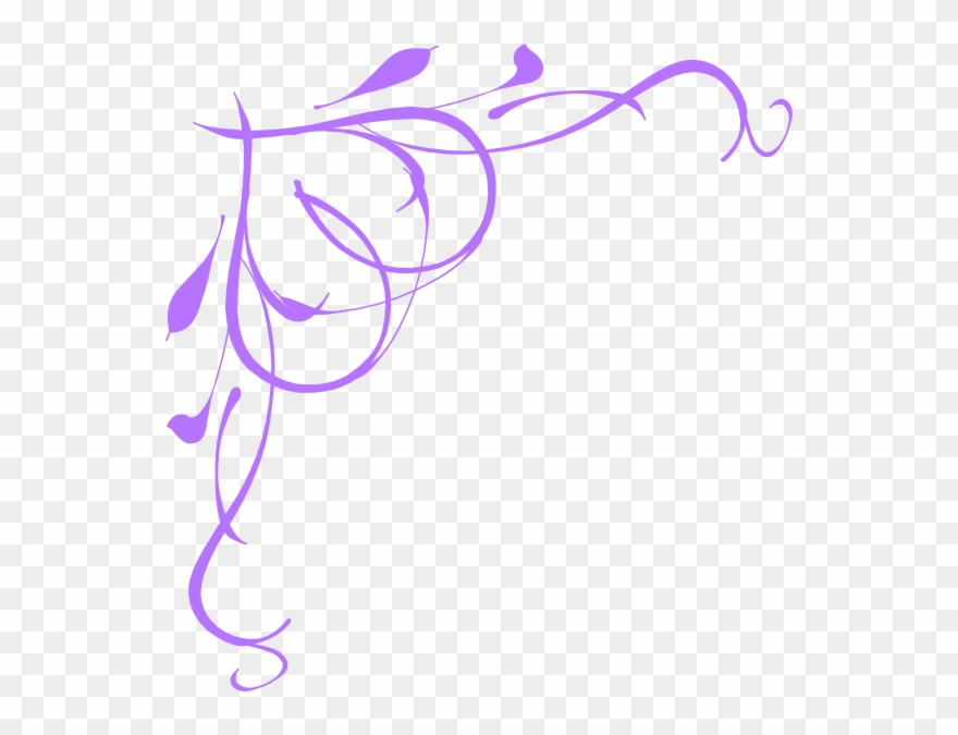 Purple Scroll Clip Art - Png Download