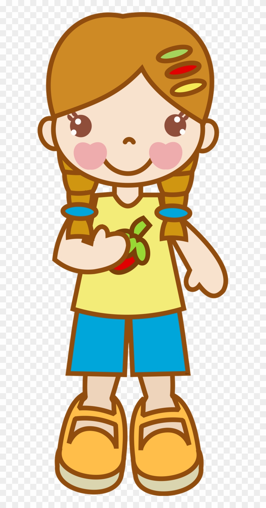 Girl Clipart, Kids Scrapbook, Art Girl, Girly Girl, - Menina Clipart - Png Download